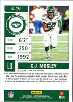 2019 Panini Contenders Season Ticket Red Zone C.J. Mosley #14