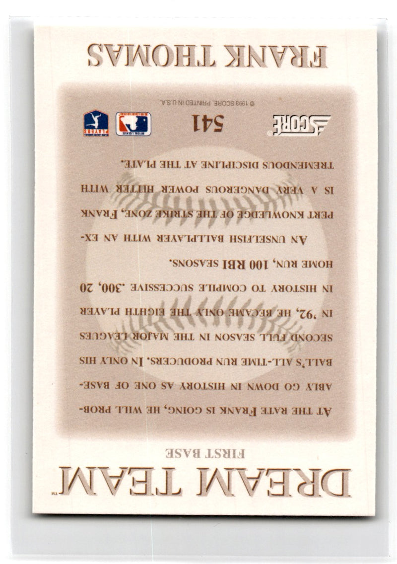 1993 Score Gold Dream Team Frank Thomas
