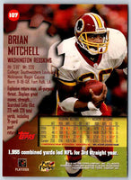 1997 Topps Stadium Club Football Brian Mitchell #107