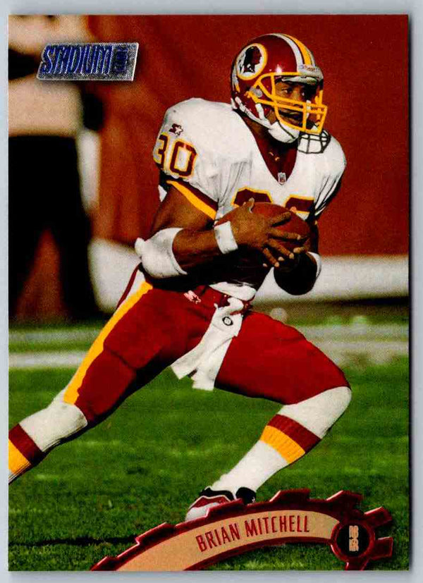 1997 Topps Stadium Club Football Brian Mitchell #107