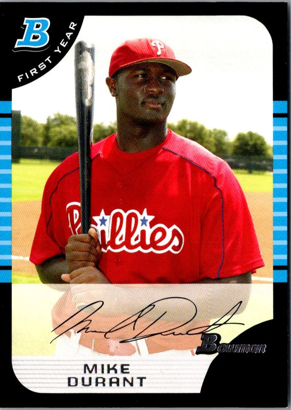 2005 Bowman Chrome Draft Picks & Prospects Mike Durant #BDP60 Rookie