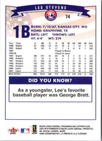 2002 Fleer Lee Stevens #74