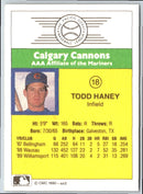 1990 CMC Calgary Cannons Todd Haney