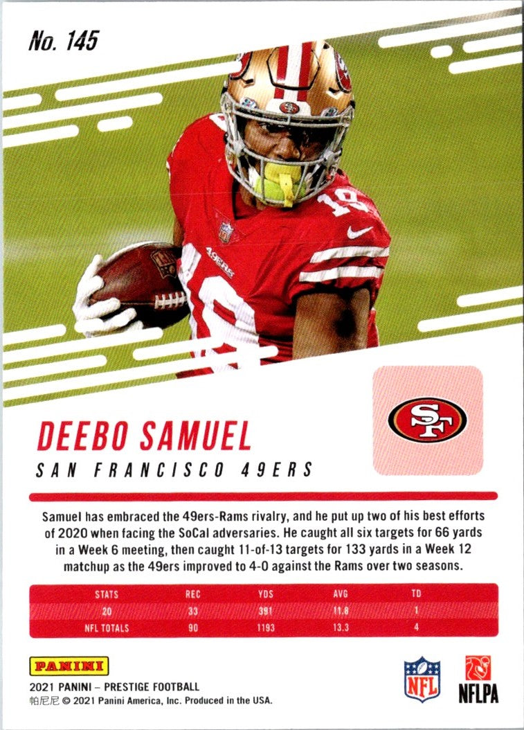 2021 Panini Prestige Deebo Samuel