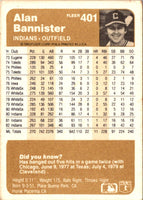 1983 Fleer Alan Bannister #401
