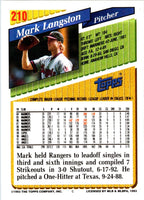 1993 Topps Mark Langston #210