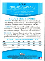 2008 Bowman Chrome Prospects Phillip Cuadrado #BCP62