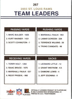 2003 Fleer Tradition Marc Bulger/Marshall Faulk/Torry Holt/Leonard Little #267