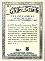 2019 Topps Allen & Ginter Greats Frank Thomas #GG-45