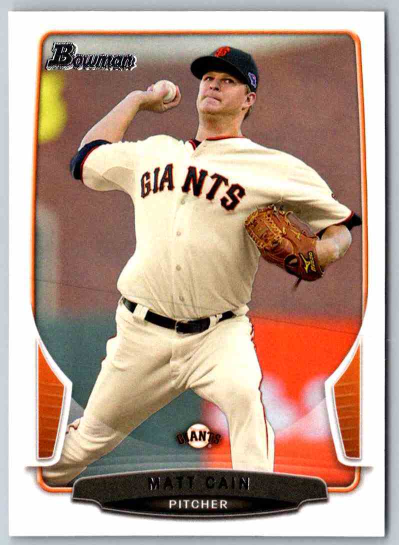 2013 Bowman Matt Cain