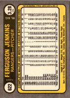 1981 Fleer Ferguson Jenkins #622