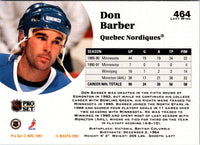 1991 Pro Set Don Barber #464