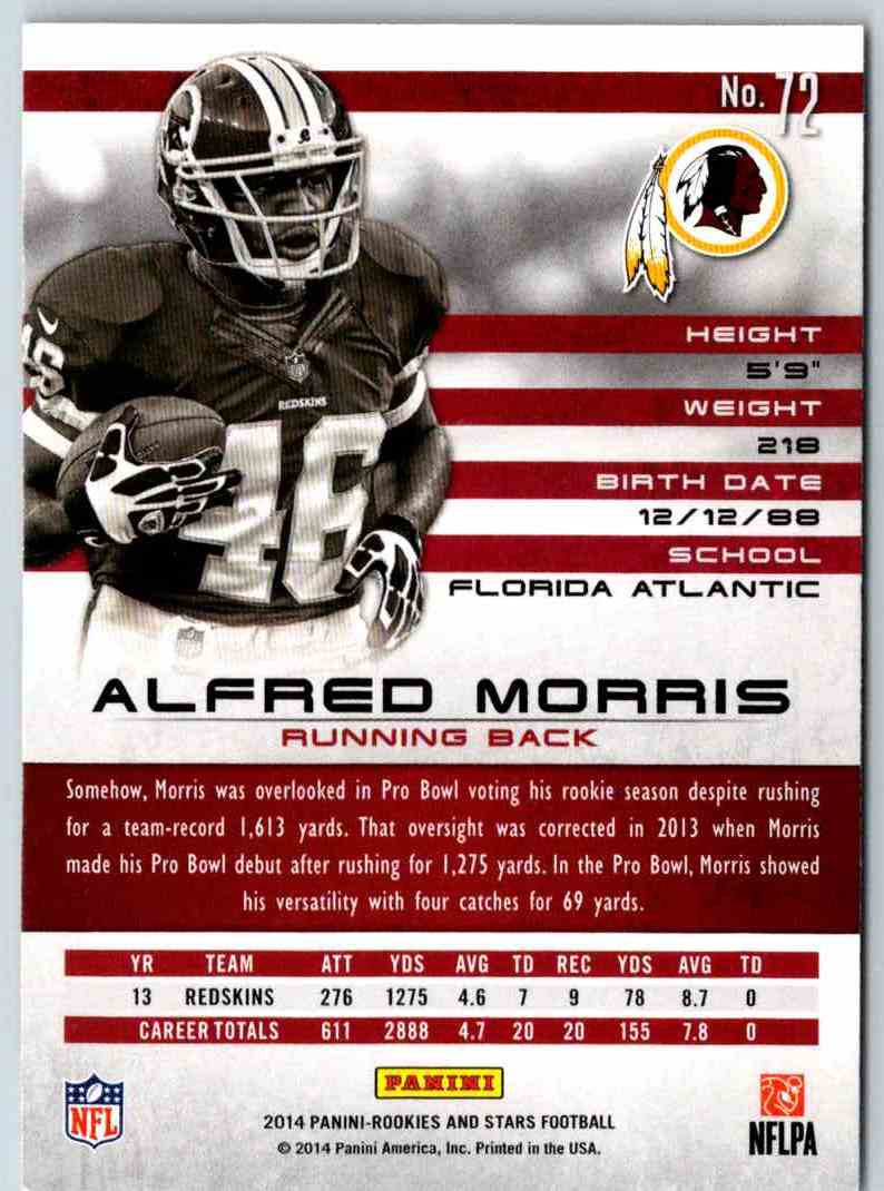 2014 Panini Rookies And Stars Alfred Morris