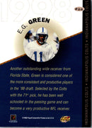 1998 Playoff Prestige SSD Hobby Checklists Indianapolis Colts Checklist