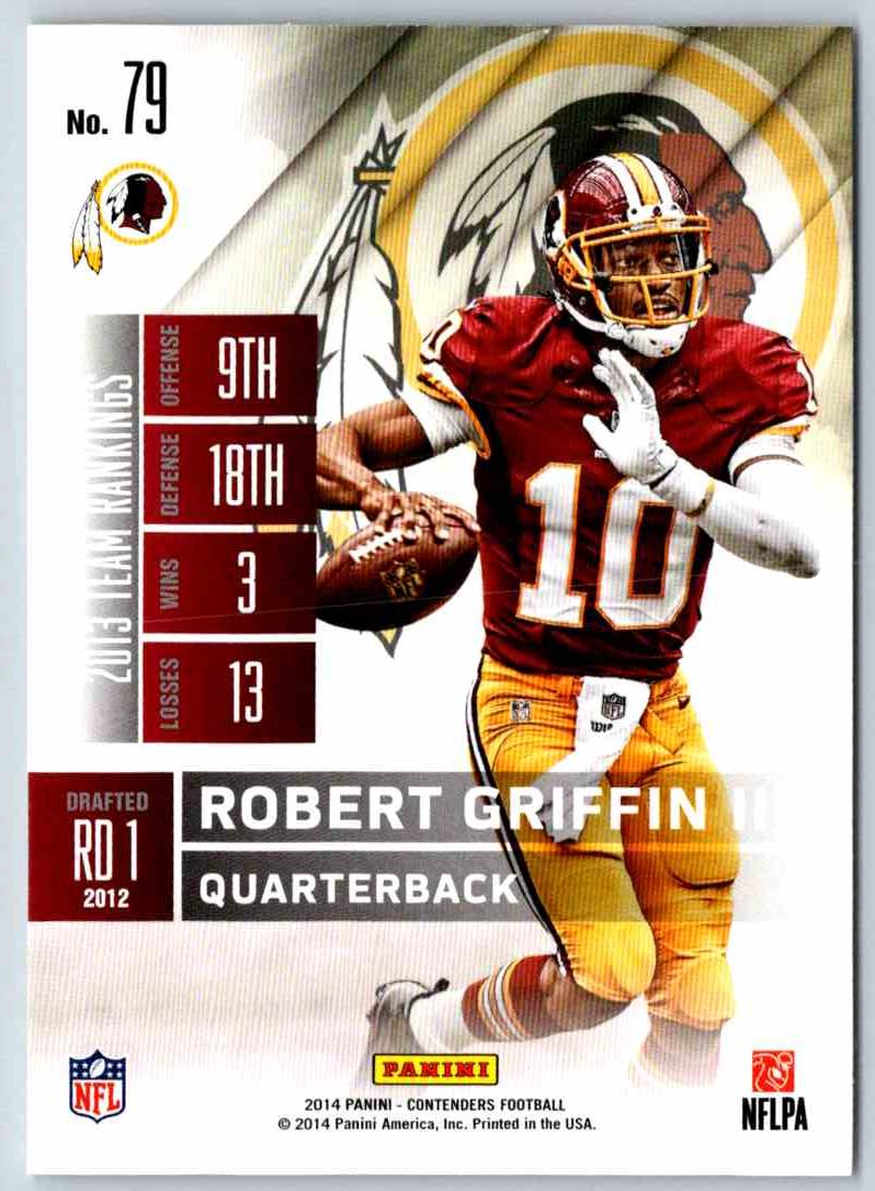 2014 Contenders Robert Griffin