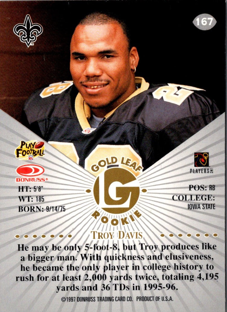 1997 Leaf Troy Davis