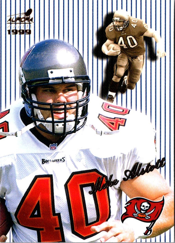 1999 Pacific Aurora Pinstripes Mike Alstott #137