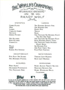 2010 Topps Allen & Ginter Randy Wolf