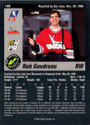 1993 Classic Pro Prospects Rob Gaudreau