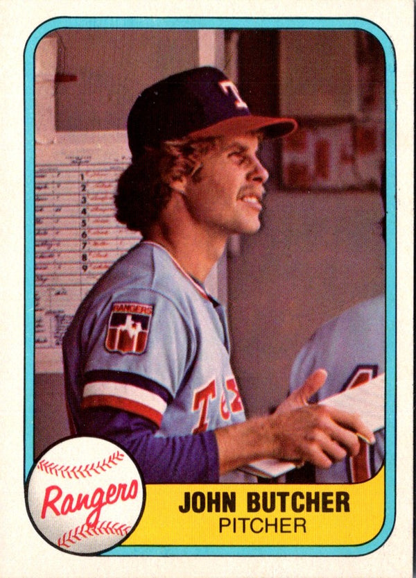 1981 Fleer John Butcher #635 Rookie