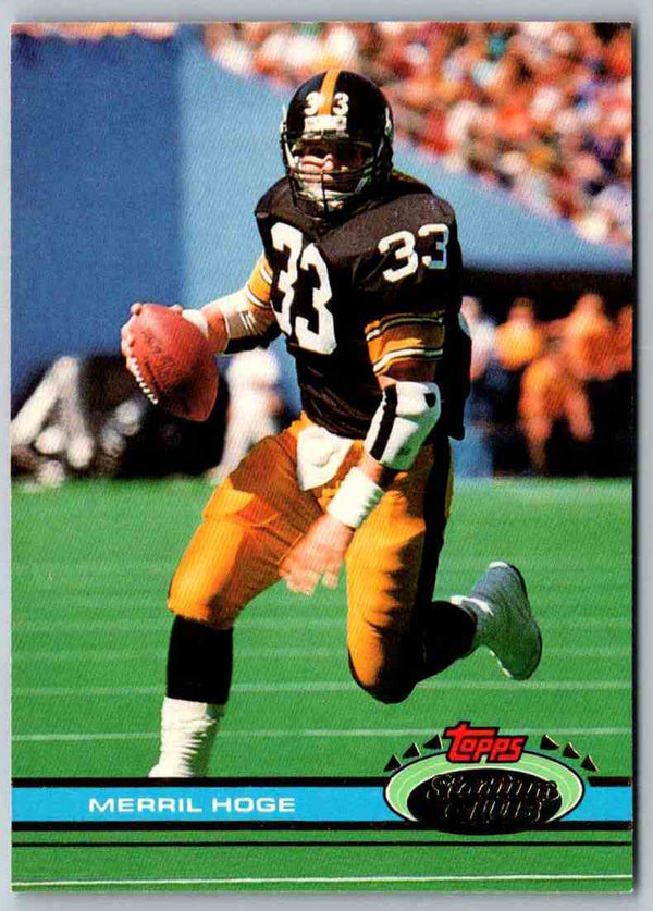 1991 Topps Stadium Club Football Merril Hoge #163