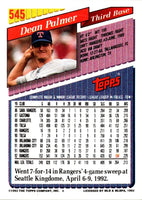 1993 Topps Gold Dean Palmer #545