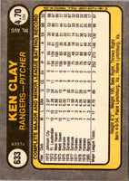 1981 Fleer Ken Clay #633