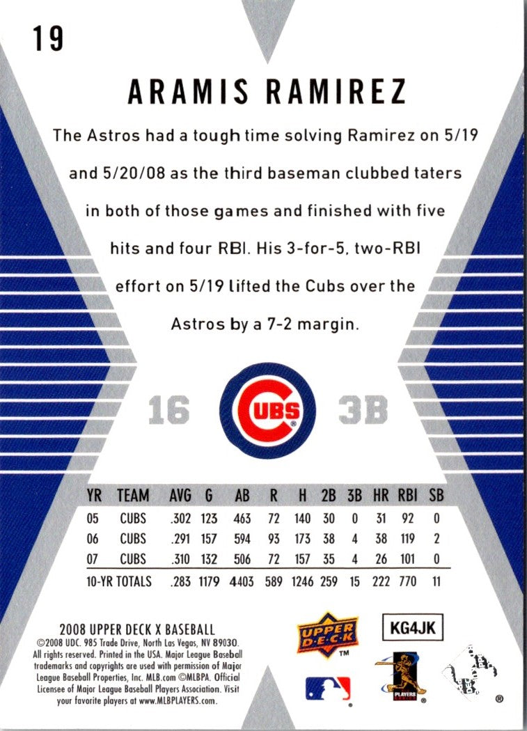 2008 Upper Deck Aramis Ramirez
