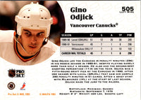 1991 Pro Set Gino Odjick #505