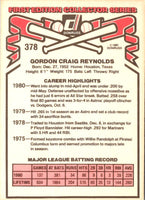 1981 Donruss Craig Reynolds #378