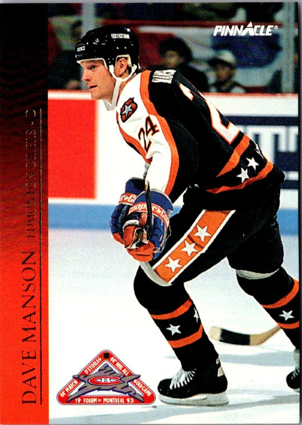 1993 Score Pinnacle All-Stars Dave Manson #38