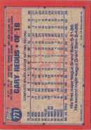 1991 Topps Gary Redus