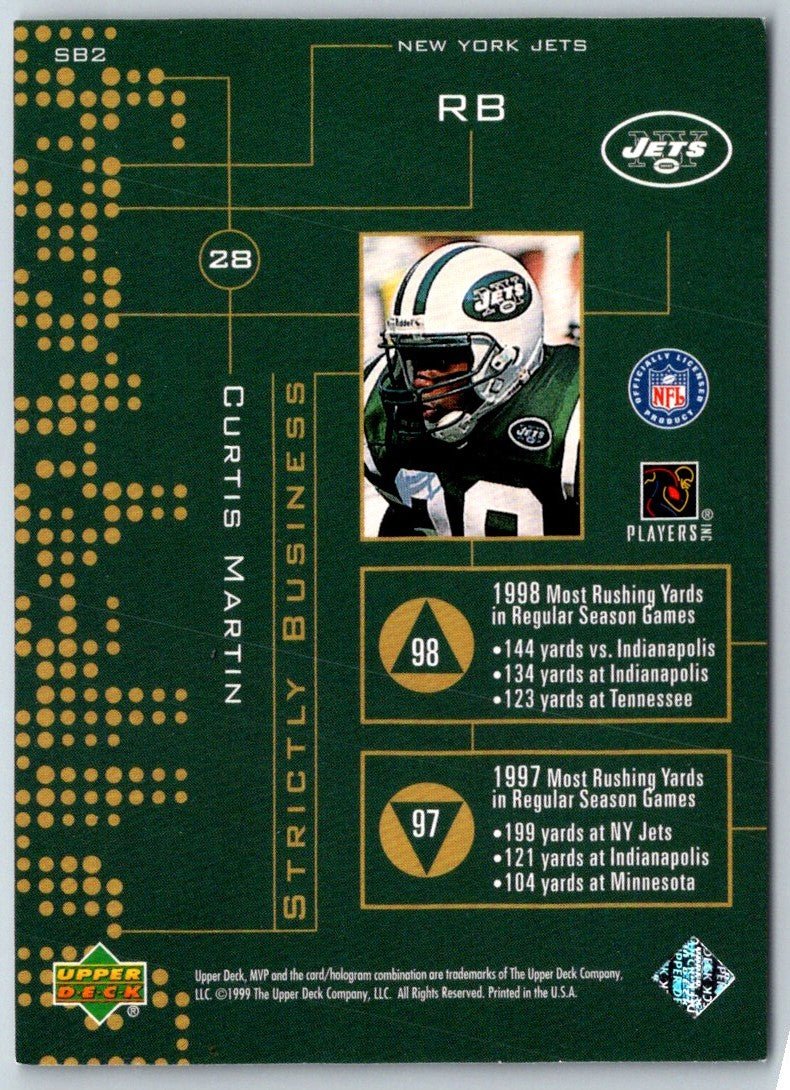 1999 Pacific Crown Royale Curtis Martin