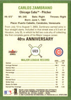 2003 Fleer Tradition Update Carlos Zambrano #U23