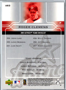2005 Upper Deck Roger Clemens