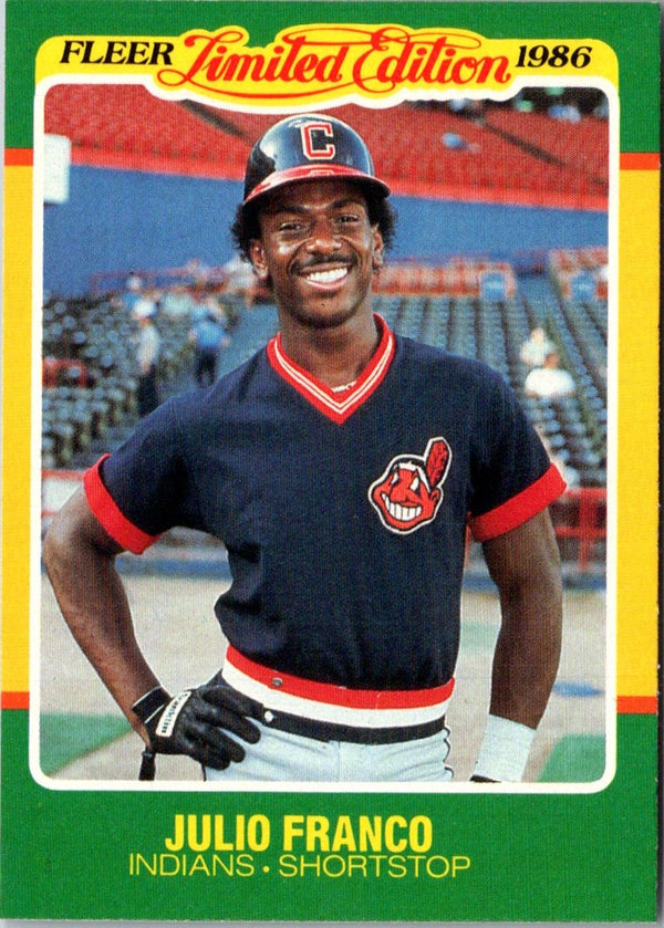 1986 Fleer Limited Edition Julio Franco #16