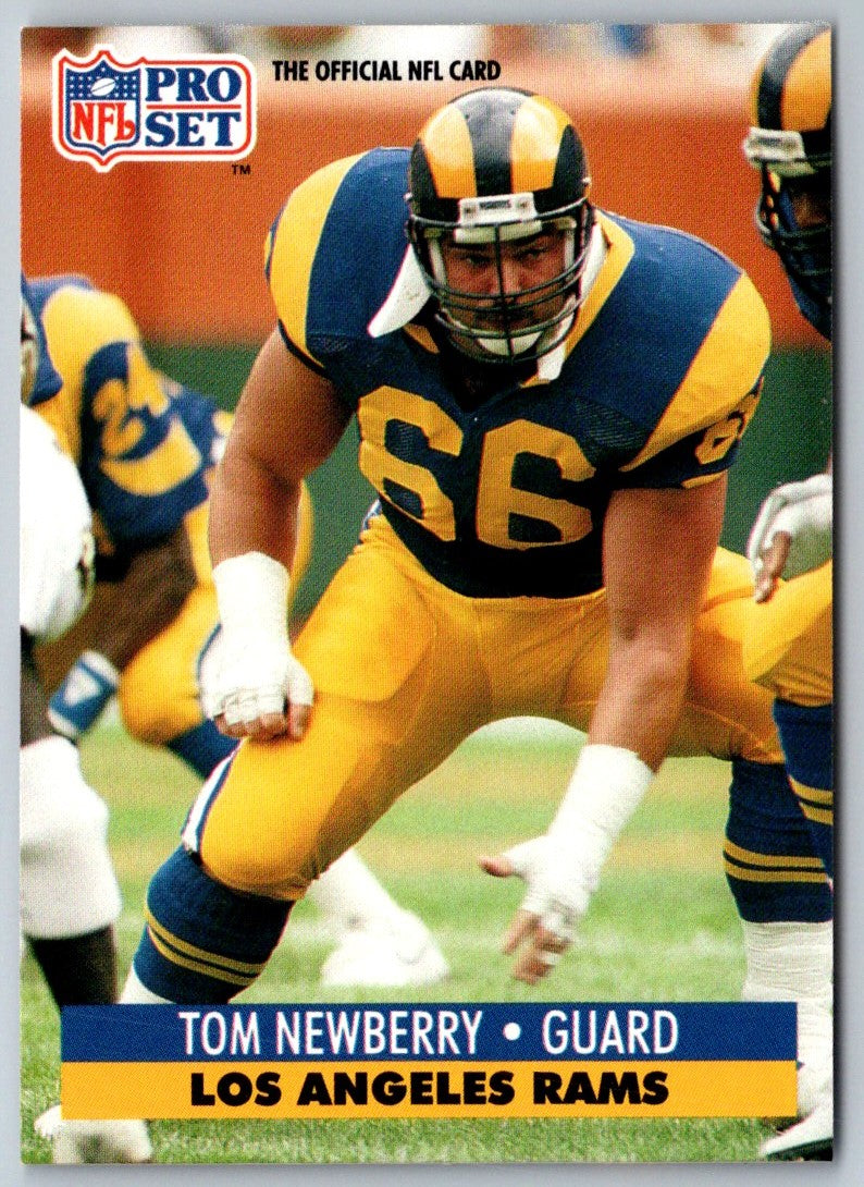 1991 Pro Set Tom Newberry
