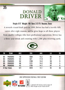 2007 Upper Deck First Edition Donald Driver