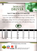 2007 Upper Deck First Edition Donald Driver #35