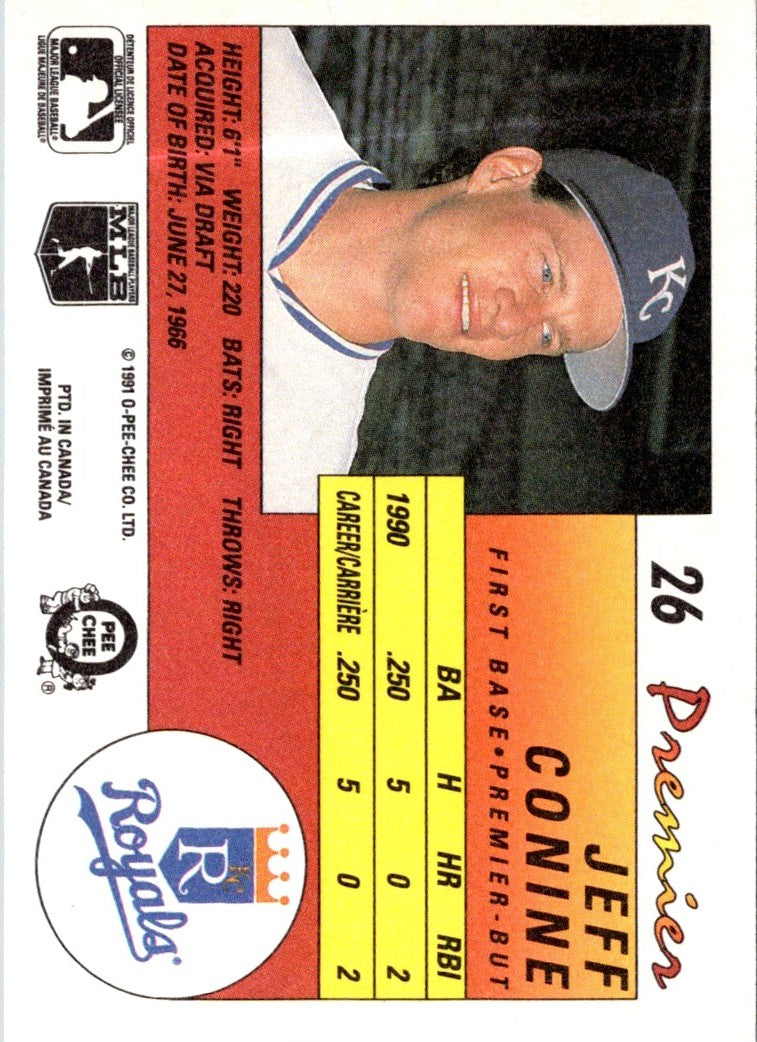 1991 O-Pee-Chee Premier Jeff Conine