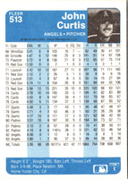 1984 Fleer John Curtis #513