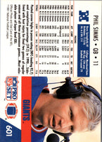 1991 Pro Set Phil Simms #601