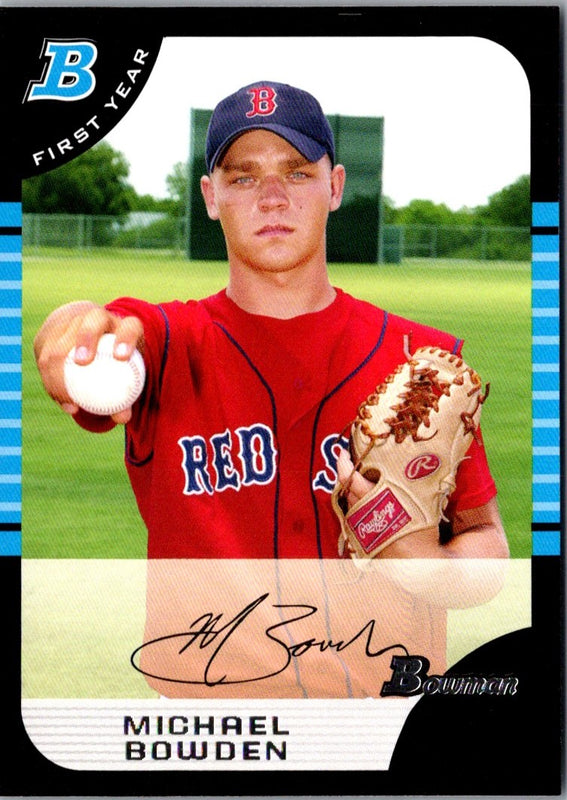 2005 Bowman Chrome Draft Picks & Prospects Michael Bowden #BDP61 Rookie