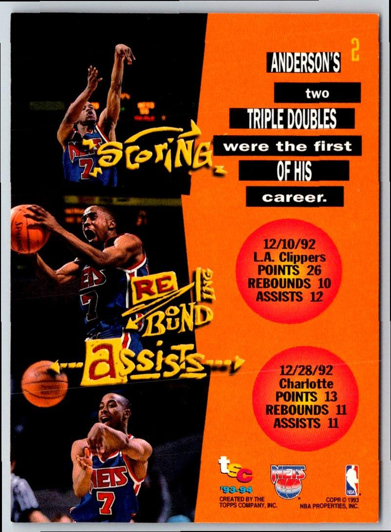 1993 Stadium Club Super Teams NBA Finals Kenny Anderson