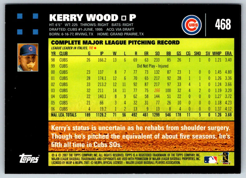 2007 Topps Kerry Wood