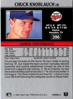 1991 Leaf Chuck Knoblauch #396