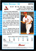 2005 Bowman Chrome Draft Picks & Prospects Tyler Greene #BDP34 Rookie