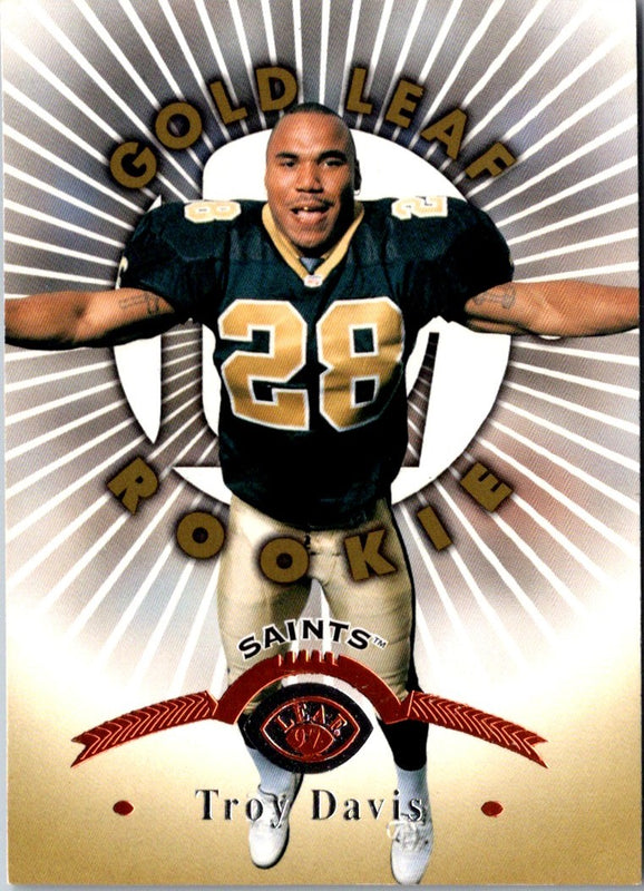 1997 Leaf Troy Davis #167 Rookie