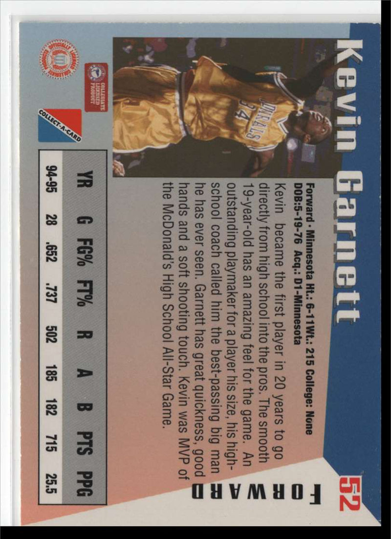 1995 Collect-A-Card Kevin Garnett