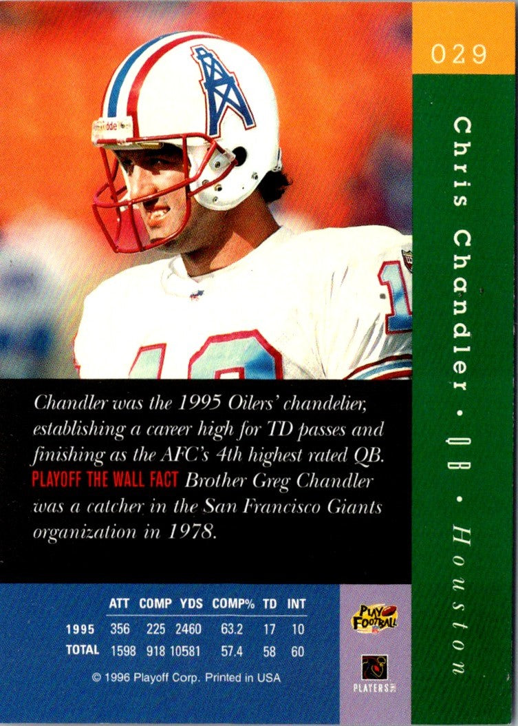 1996 Playoff Absolute Chris Chandler